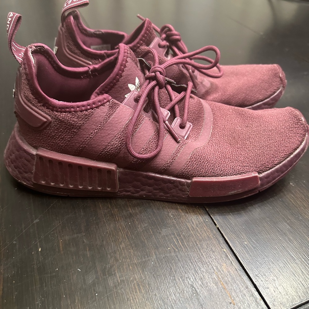Adidas Burgundy Athletic Shoes